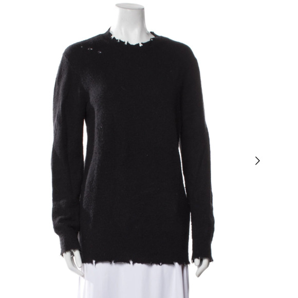 IRO Cashmere Alpaca Blend Distressed Sweater 2205 - Picture 1 of 8
